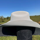 Western Cattleman style Fur Hat in Silverbelly Cowboy Hat Cowgirl Hat White Hat Ivory Hat Gray Hat