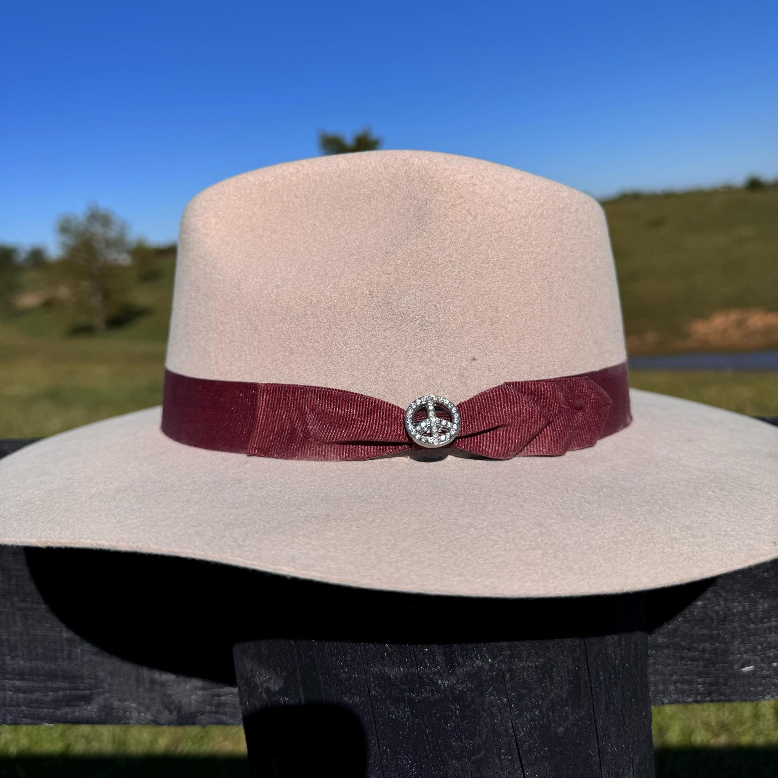 Western Fedora Style Flat Brim Buckskin Felt Hat Little Cowgirl Hat Hat Blank Childrens Hat