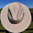 Western Fedora Style Flat Brim Buckskin Felt Hat Little Cowgirl Hat Hat Blank Childrens Hat