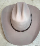 Customizable Cattleman Wool Cowboy Hat Western Classic Hat 100% Wool Personalized with Branding Iron Stiff Wide Brim 57cm 7 1/8" 6X Khaki