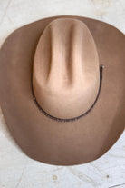 Customizable Cattleman Wool Cowboy Hat Western Classic Hat 100% Wool Personalized with Branding Iron Stiff Wide Brim 57cm 7 1/8" 6X Khaki