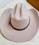 Customizable Cattleman Wool Cowboy Hat Western Classic Hat 100% Wool Personalized with Branding Iron Stiff Wide Brim 57cm 7 1/8" 6X Khaki