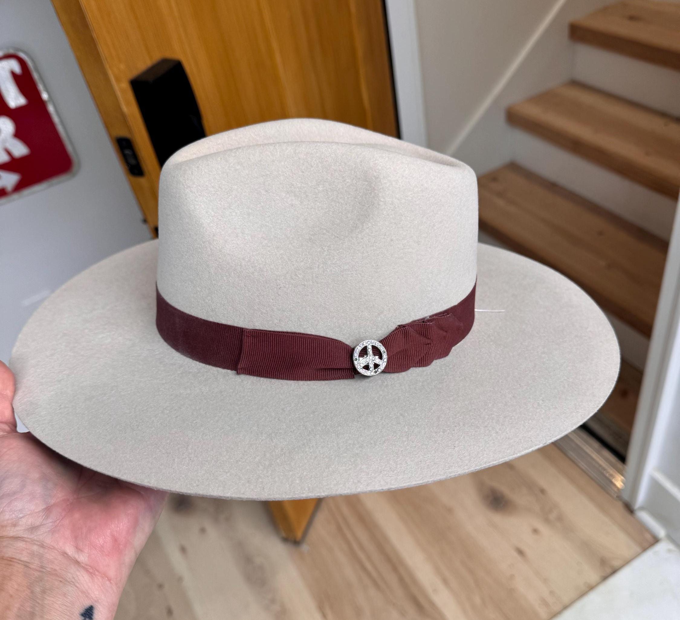 Customizable Youth Fedora Hat for Kids Childrens Cowboy Hat Cowgirl Hat Pink Cowgirl Hat Little girls Fire Branded Hat We add your Initials