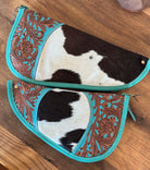 Custom Branded Cowhide Western Gun Pistol Case 11 inch or 15 inch Farm Brand Cow Brand Initials Personalized Gift Mens Ladies Gift Hunter