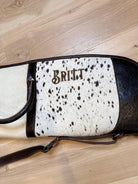Custom Branded Cowhide & Tooled Leather Western Shotgun/Rifle padded Case Farm Brand Cow Brand Initials Personalized Men’s Women's Gift
