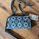 Black & White Aztec Wallet Crossbody Purse Western Purse