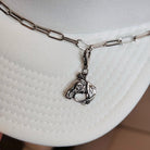 Horse Silver Hat Chain Charm Western Trucker Hat, Chain Decorate Your Own Trucker Hat