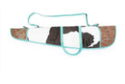 Custom Branded Cowhide & Tooled Leather Western Shotgun/Rifle padded Case Farm Brand Cow Brand Initials Personalized Men’s Women's Gift