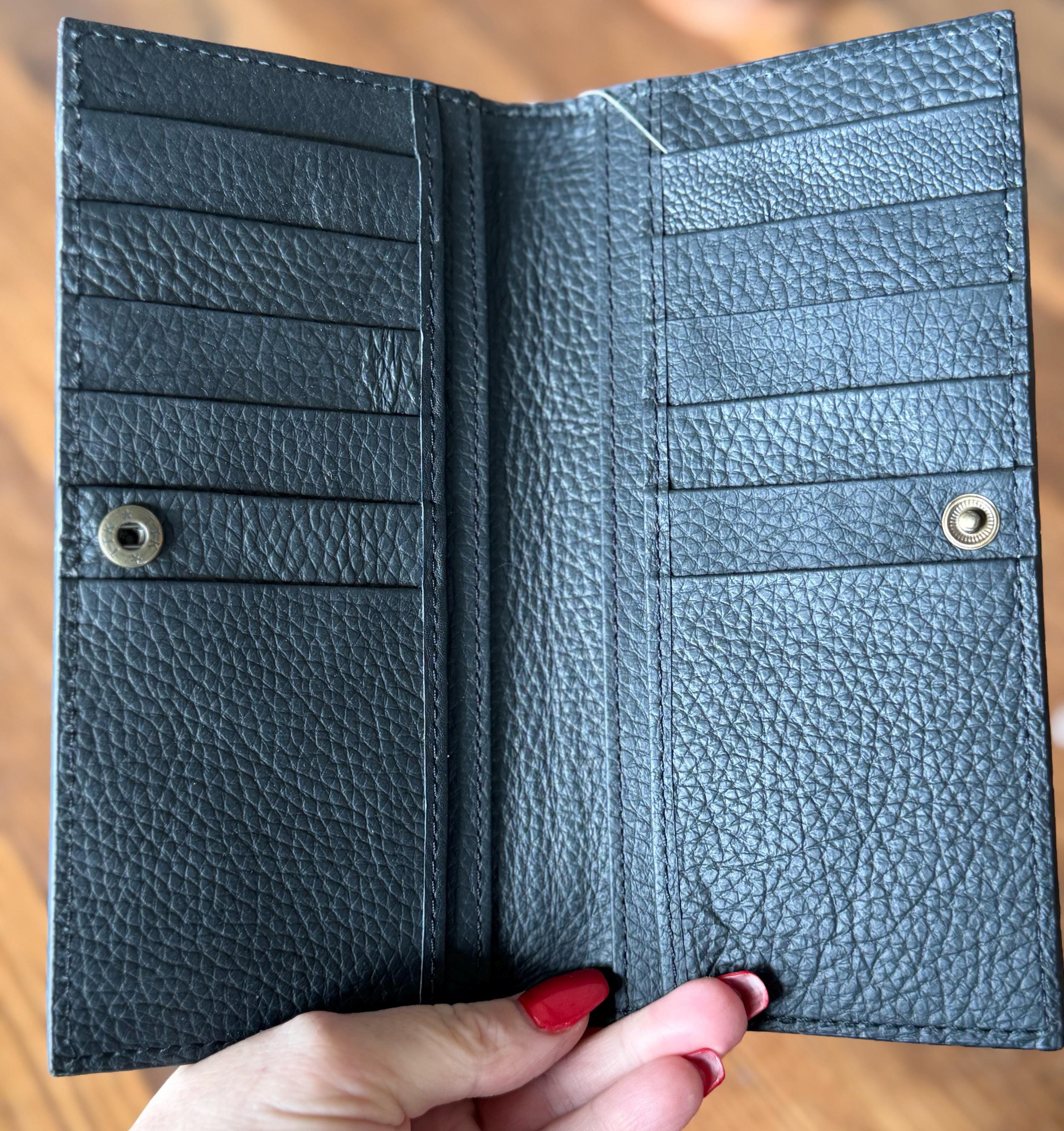 Customizable Tooled Leather & Cowhide Men's Women's Checkbook Style Wallet, We add your Farm Brand, Logo Initials Name Western Wallet