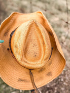 Coastal Cowgirl Summer Straw Hat Cowgirl Hat, Beach Hat, Mens or Women's Straw Palm Hat Spring Break Summer Vacation