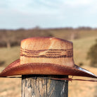 Coastal Cowgirl Summer Straw Hat Cowgirl Hat, Beach Hat, Mens or Women's Straw Palm Hat Spring Break Summer Vacation