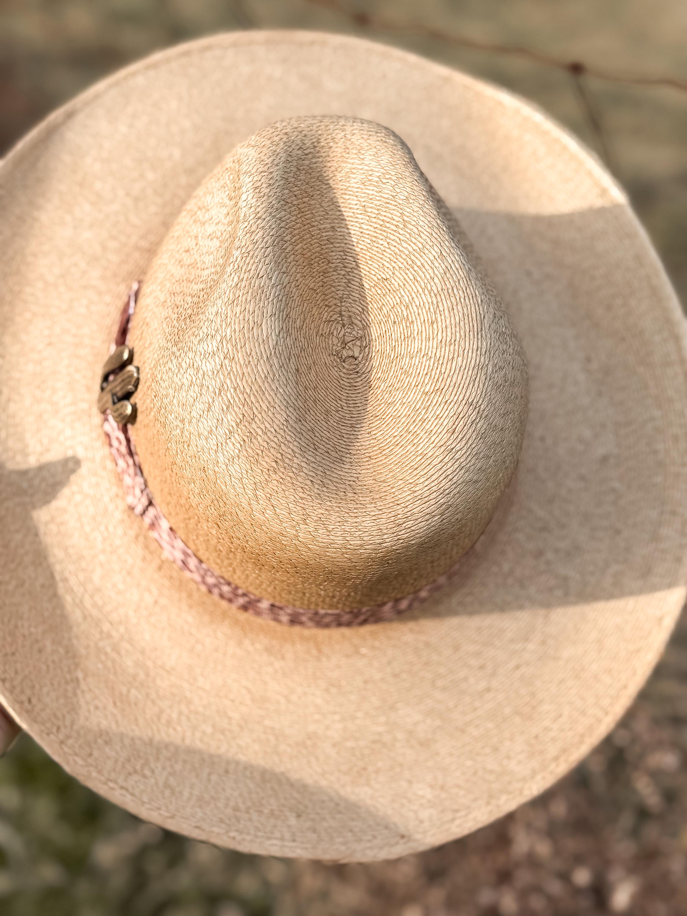 Charlie 1 Horse Coastal Cowgirl Summer Straw Hat Cowgirl Hat, Beach Hat, Women's Straw Palm Hat Spring Break Summer Vacation