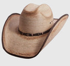 Natural Straw Cowboy Hat with Brick shape Crown, Cowgirl Hat, Custom Hat, Cattleman Style, Turned up Brim Mens Hat Women's Hat Summer Hat