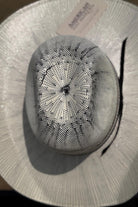 Natural Straw Cowboy Hat with black band, Cowgirl Hat, Custom Hat, Cattleman Style, Turned up Brim Mens Hat Women's Hat Summer Hat