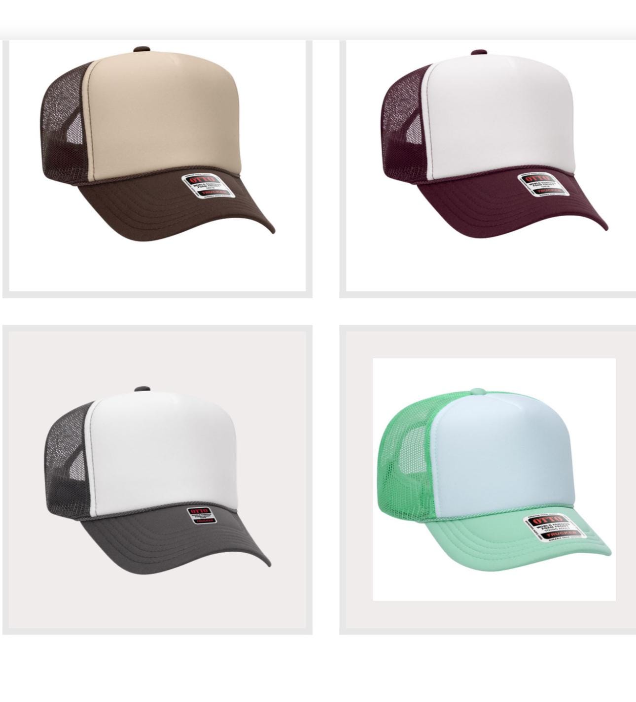 Y'all Boots Embroidered Patch, Otto Foam Trucker Hat in Pink, Spring Break, Vacation, Beach Hat, Sun Hat