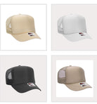 Take a Walk on the Wild Side Embroidered Patch, Otto Foam Trucker Hat in Tan & Chocolate, Spring Break, Vacation, Beach Hat, Sun Hat