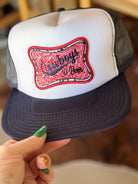 Cowboys & Beer Embroidered Patch, Otto Foam Trucker Hat in Navy, Spring Break, Vacation, Beach Hat, Sun Hat