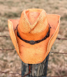 Coastal Cowgirl Summer Straw Hat Cowgirl Hat, Beach Hat, Mens or Women's Straw Palm Hat Spring Break Summer Vacation