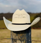 Natural Straw Cowboy Hat with black band, Cowgirl Hat, Custom Hat, Cattleman Style, Turned up Brim Mens Hat Women's Hat Summer Hat