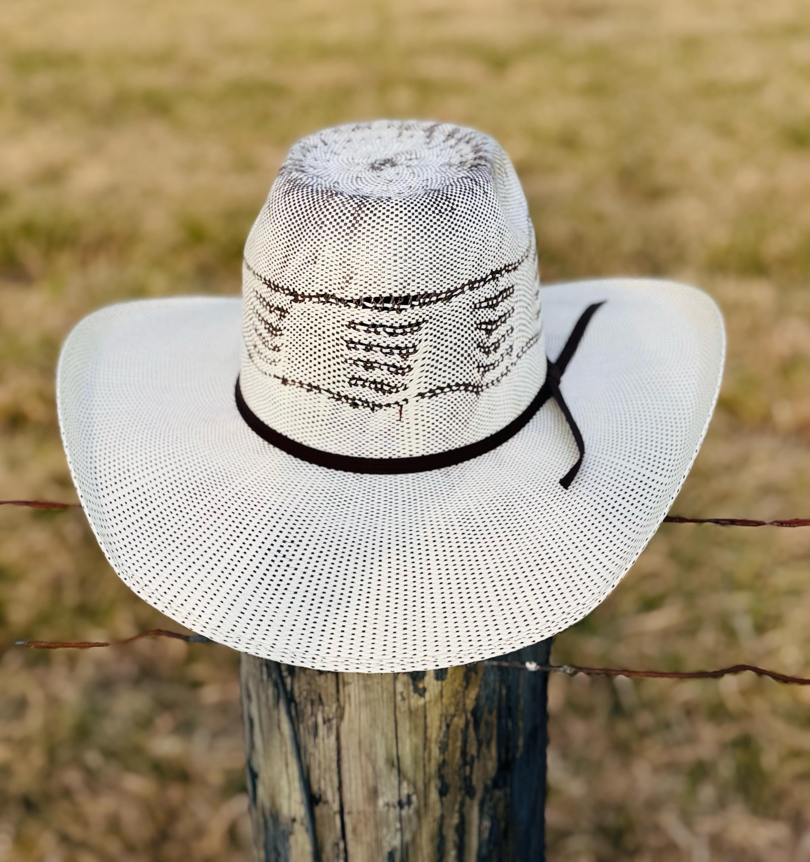 Natural Straw Cowboy Hat with High Crown, Cowgirl Hat, Custom Hat, Cattleman Style, Turned up Brim Mens Hat Women's Hat Summer Hat