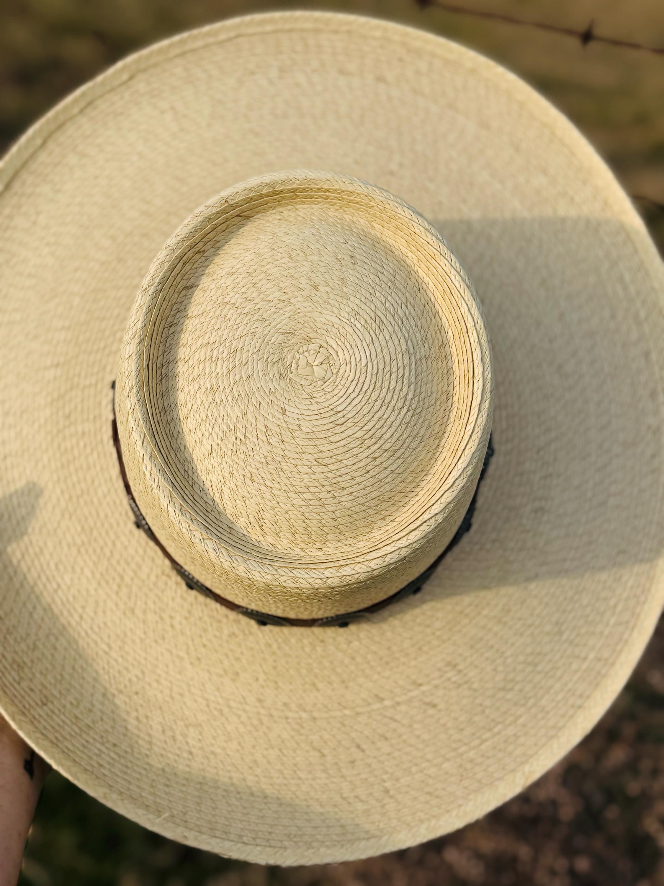Charlie 1 Horse Wide Flat Brim Coastal Cowgirl Summer Straw Hat Cowgirl Hat, Beach Hat, Women's Straw Palm Hat Spring Break Summer Vacation
