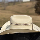 Natural Straw Cowboy Hat with black band, Cowgirl Hat, Custom Hat, Cattleman Style, Turned up Brim Mens Hat Women's Hat Summer Hat