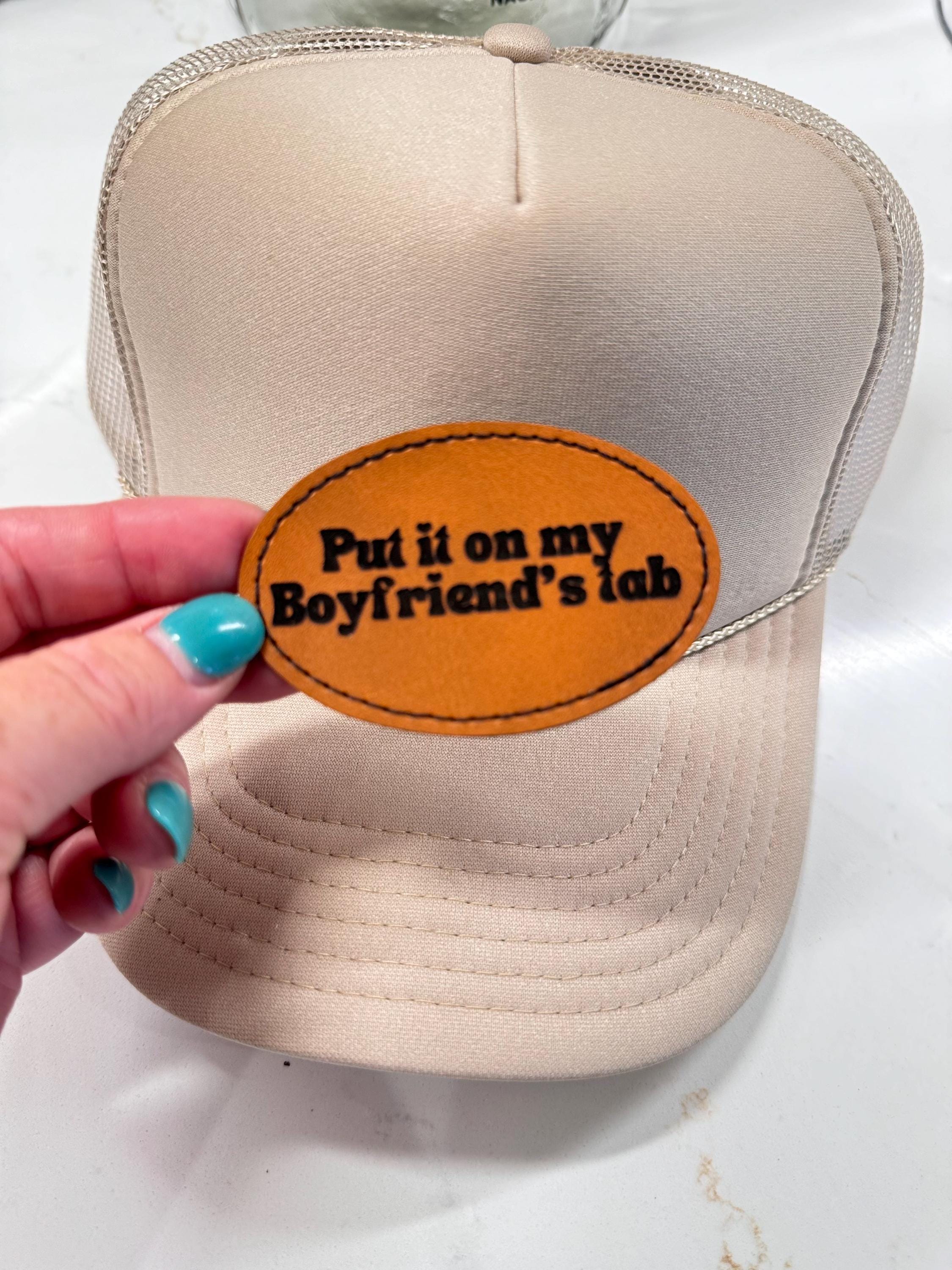 Personalized Leather Hat Patch | Your Logo, Brand, or Design | Easy Iron-On Custom Gift