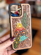 Tooled Leather Western iPhone 16 Pro Max Case