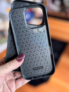Embossed Leather iPhone 16 Pro Case – Brown or Turquoise