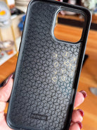 Black and Brown Tooled Leather Western iPhone 16 Pro Max Case