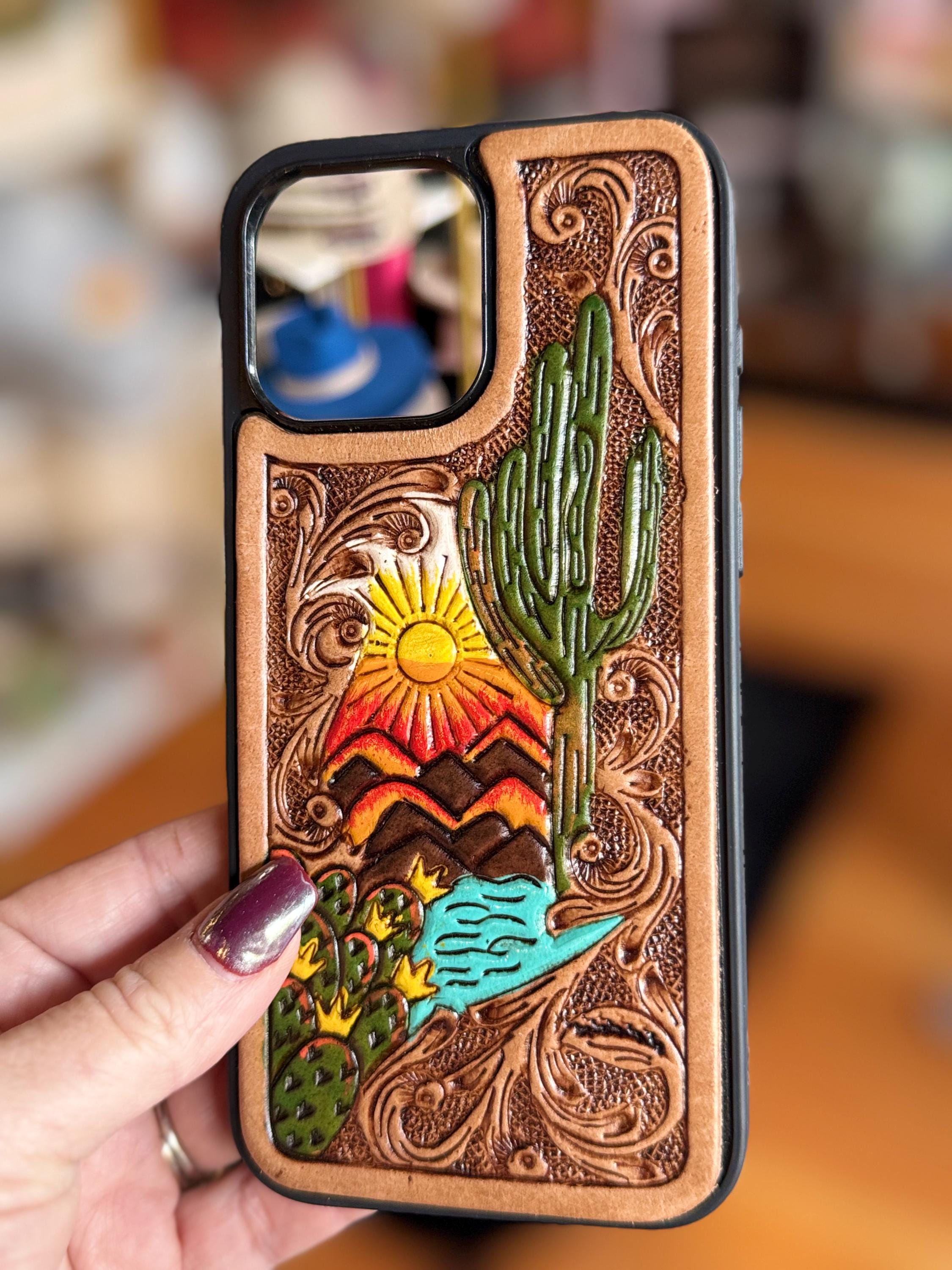 Tooled Leather iPhone 16 Pro Case