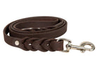 Handcrafted Braided Leather Dog Leash – Classic, Durable & Built to Last