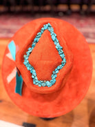 Copperhead Road Custom Western Hat with Turquoise Stones
