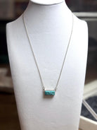 Kingman Turquoise & Sterling Silver Bar Necklace