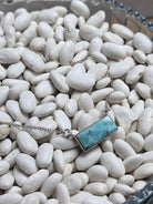 Kingman Turquoise & Sterling Silver Bar Necklace