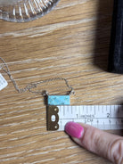 Kingman Turquoise & Sterling Silver Bar Necklace