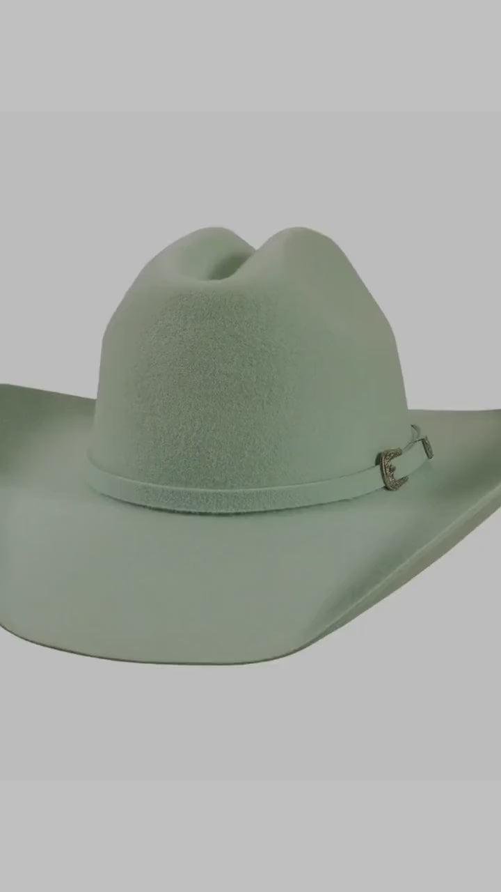 Fall Cattleman Style Hat – Western Cowboy Hat – Jewel Tone Felt Hat – Can be Custom Burned & Decorated – Sizes Small–XL 100% Wool