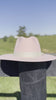 Western Fedora Style Flat Brim Pink Felt Hat Little Cowgirl Hat Hat Blank Childrens Hat