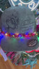 Green Suede “Maybe Christmas” Trucker Hat with Light-Up Garland Chain