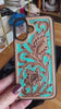 Turquoise Tooled Leather Western iPhone 16 Case