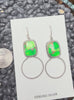 Handmade Sterling Silver Peacock Turquoise Earrings