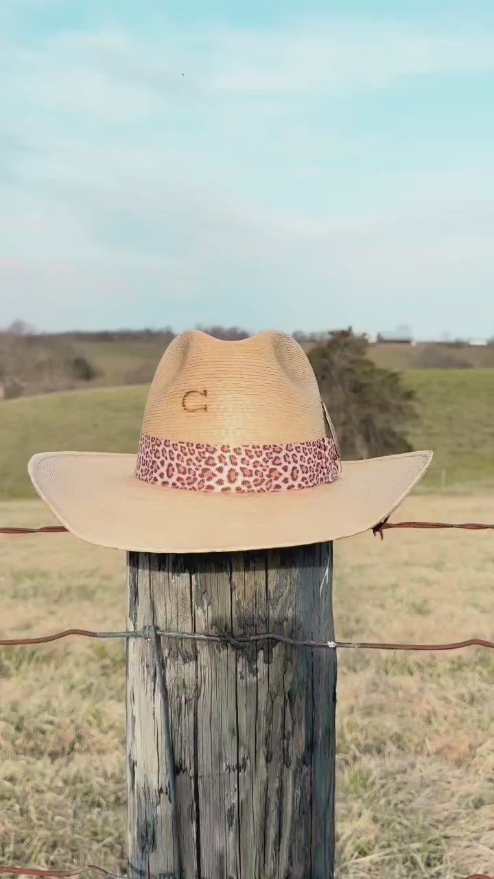 Charlie 1 Horse Coastal Cowgirl Summer Straw Hat Cowgirl Hat, Beach Hat, Women's Straw Palm Hat Spring Break Summer Vacation