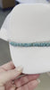 Double Chain Silver Link & Turquoise Chip Chains Trucker Hat Chain Western Trucker Hat Chain Decorate Your Own Trucker Hat
