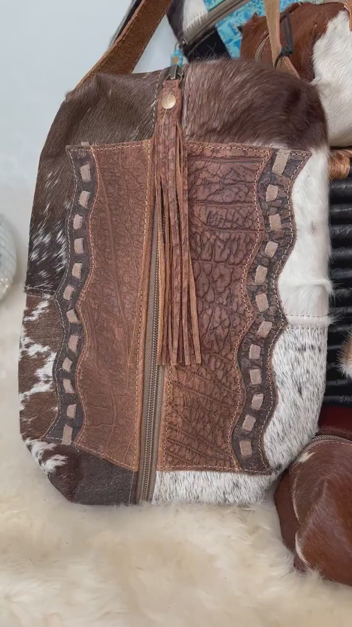 Custom Western Branded Cowhide Tooled Leather Cosmetic Shave Bag Initials Monogram Farm or Cow Brand Turquoise Travel Organizer Kit Case