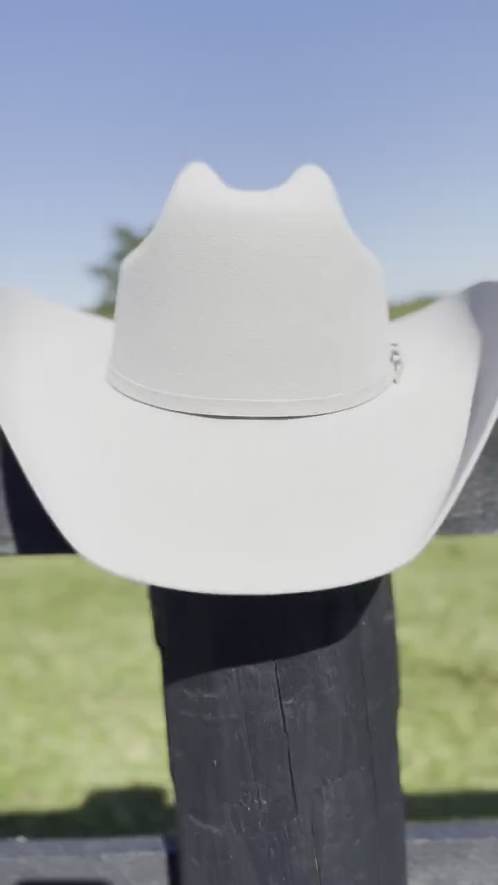 Western Cattleman style Fur Hat in Silverbelly Cowboy Hat Cowgirl Hat White Hat Ivory Hat Gray Hat