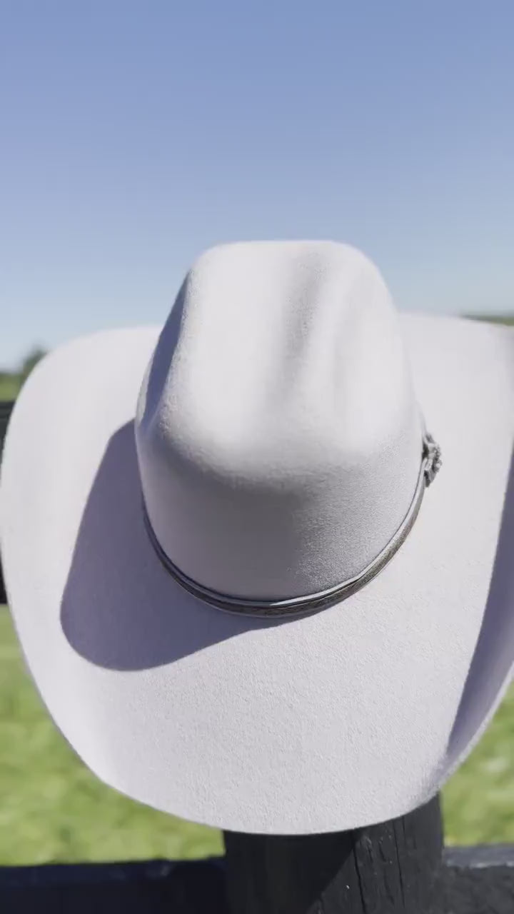 Western Cattleman style Wool Hat in Purple Lavender Cowboy Hat Cowgirl Hat