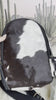 Custom Branded Black and White Cowhide Sling Bag, Crossbody Bag, Small Purse, Western Style, Farm Brand, Name, Initials, Personalized Gift